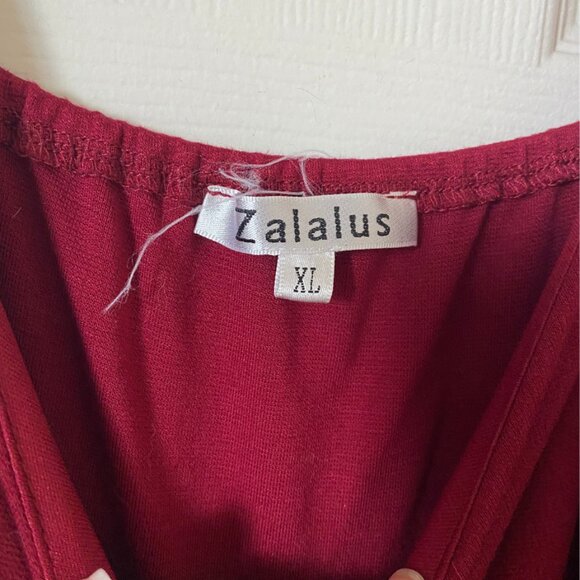 Red Spaghetti Strap Midi Dress - Picture 5 of 5